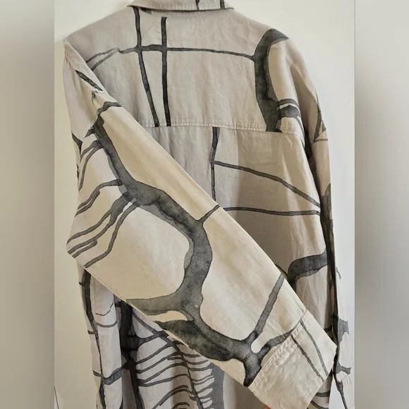 Grizas 100% linen shirt dress - Picture 5 of 9